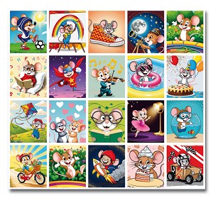 Serie 23 - vrolijke muizen