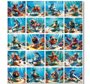 Serie 49 - funny zeedieren