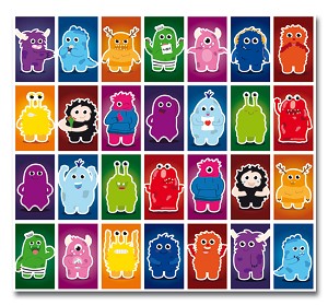 Serie 166 - monstertjes