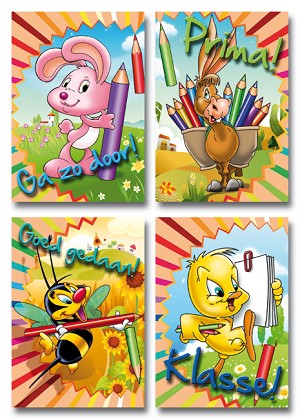 Serie 214 - dieren met tekst