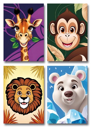 Serie 284 - dierenkoppen