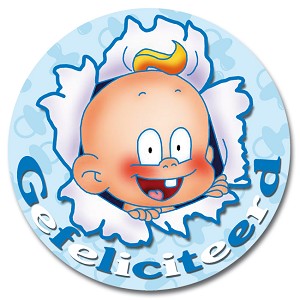 Serie 110 - baby gefeliciteerd blauw
