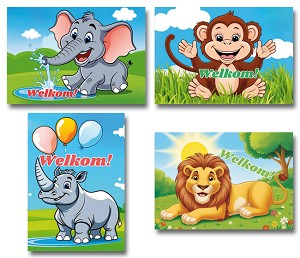 Serie 810 - fantasie dieren met welkom