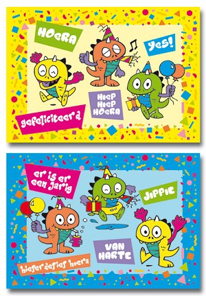 Serie 11006 - draakjes gefeliciteerd