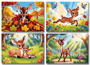 Serie 11030 - hertjes