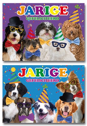 Serie 11044 - honden gefeliciteerd