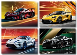 Serie 11074 - sportwagens