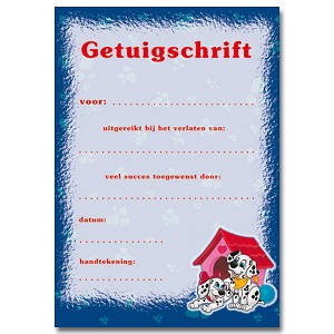 Getuigschriften 1034 - neutraal *