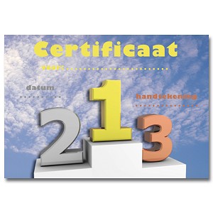 Sport certificaat  serie 1060 *