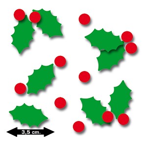 Zakje hulst met bessen ongegomd