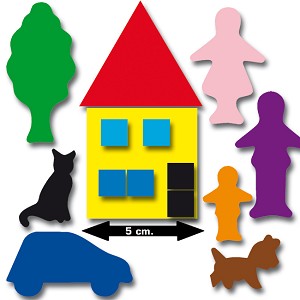 Huisje-boompje-beestje plakfiguren