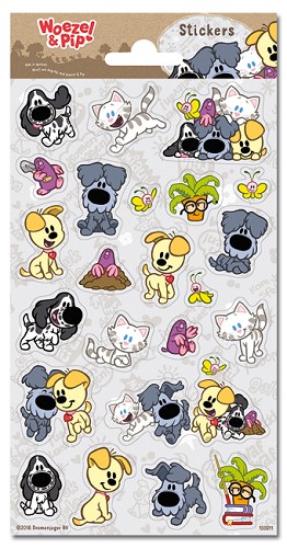 Stickers serie 31/39 - Woezel en Pip