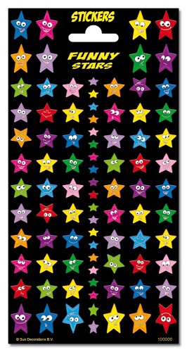 Stickers serie 31/74 - glitter sterren
