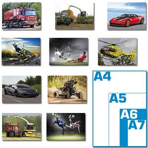 Pakket ansichtkaarten - voertuigen/sport