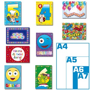 Pakket ansichtkaarten - felicitatie