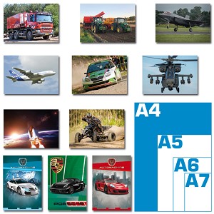 Pakket reuzewenskaarten - voertuigen